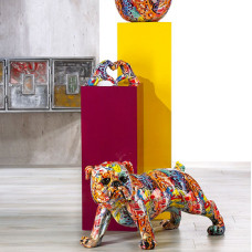 Декоративна статуетка "Мопс" у стилі стріт-арт від Casablanca